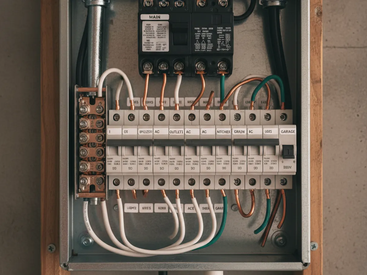Panel Upgrades detail work by a licensed San Diego County electrician